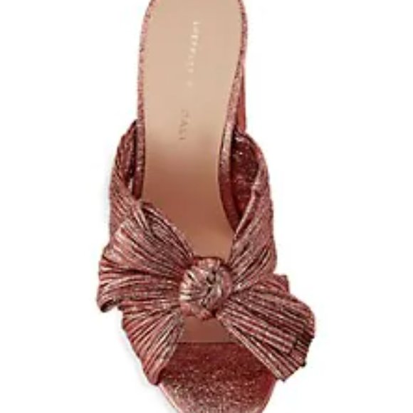 Loeffler Randall Penny Knotted Candy Stripe Mules - Picture 5 of 12